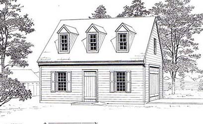 Colonial Style Garages