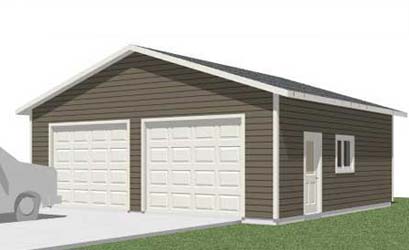 Truck Sized 2 Car Garage Plan 784 11 28, How Big Of A Garage For Truck