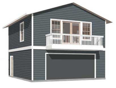 Car Apartment Garage Plan 1107 1bapt, Building A Garage With Apartment Cost